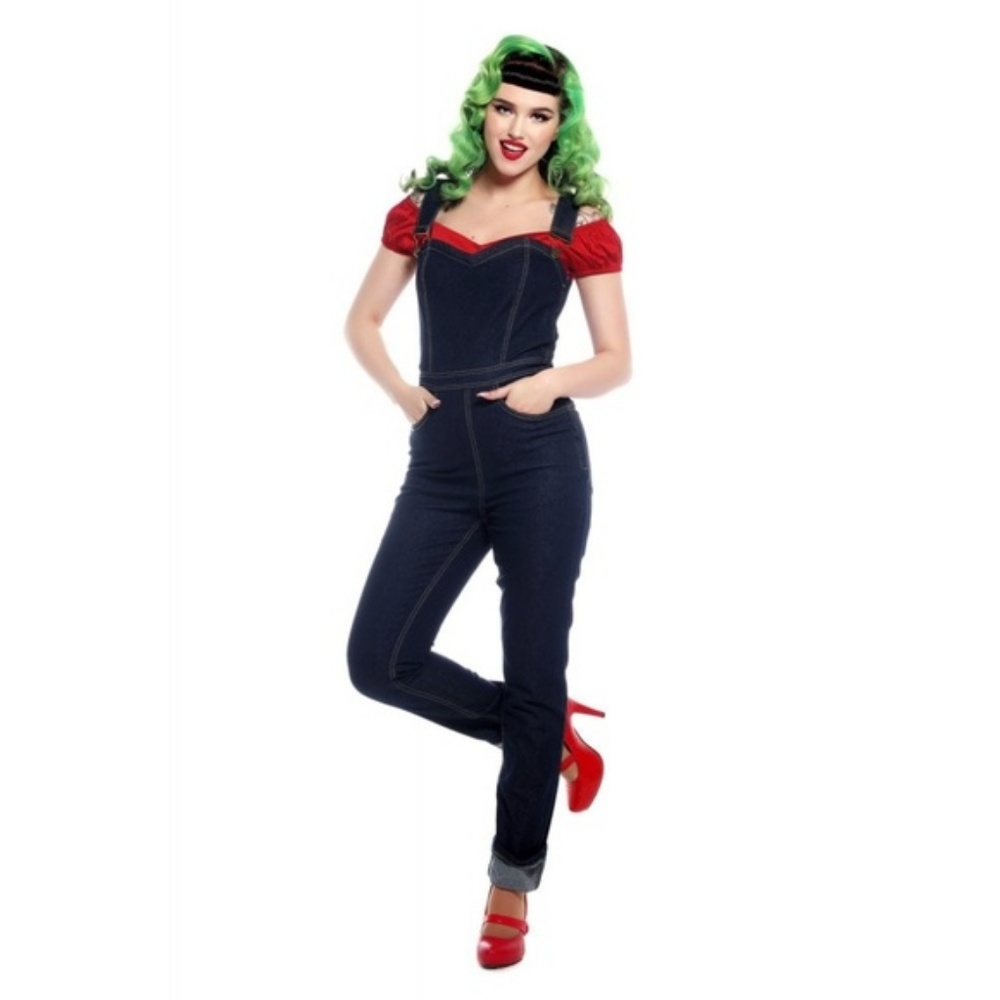 Collectif sweetheart overalls